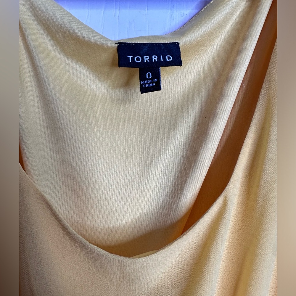 Torrid chiffon maxi dress.  Size 0 (large) - Picture 4 of 9